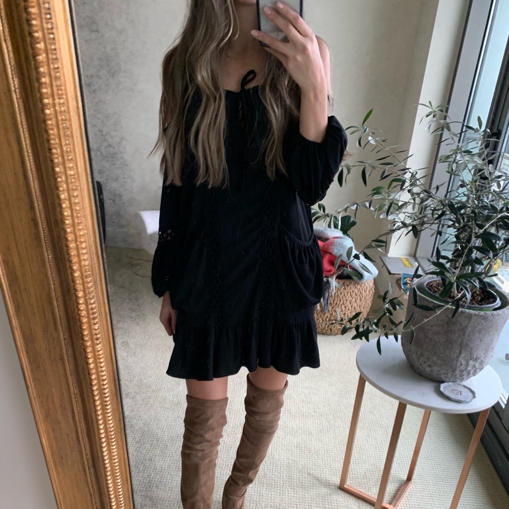 Vava by joy Han black cut out dress